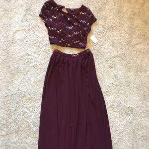 Chic two-piece prom dress ~